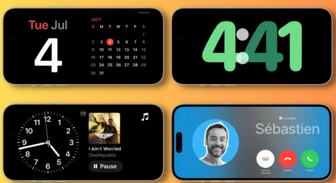 福泉苹果手机维修分享iOS17横屏充电待机显示有什么好处 
