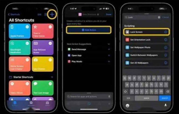 福泉苹果14锁屏维修店分享iPhone14升级iOS16.4后如何创建锁屏快捷方式 