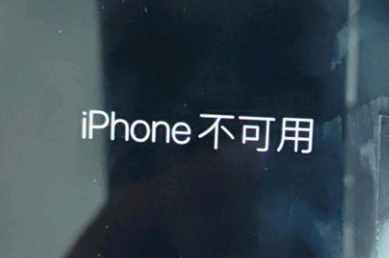 福泉苹果服务网点分享锁屏界面显示“iPhone 不可用”如何解决 